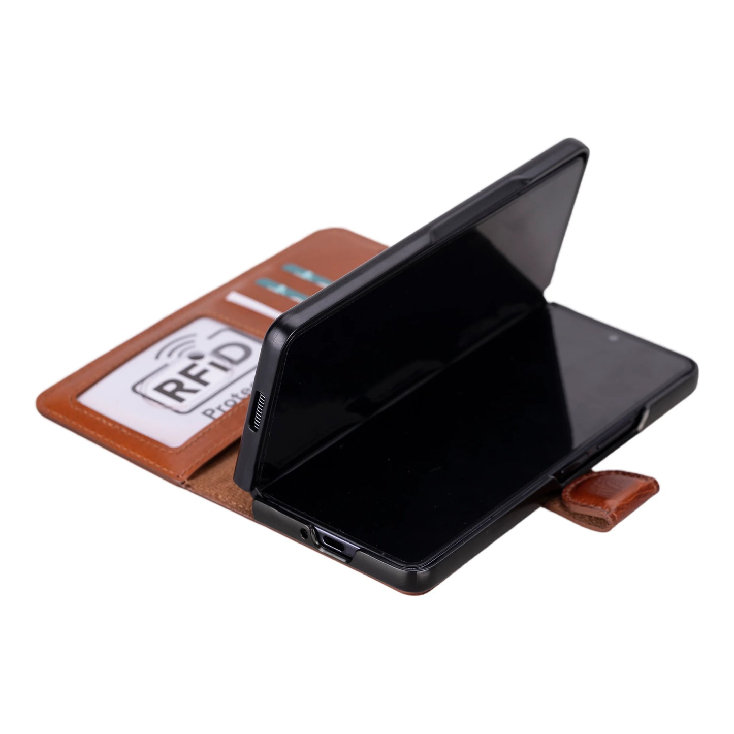 Wallet Id Leather Samsung Galaxy Z Fold5 Folio Case