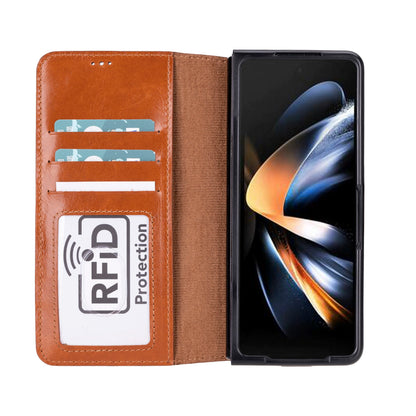 Wallet Id Leather Samsung Galaxy Z Fold5 Folio Case