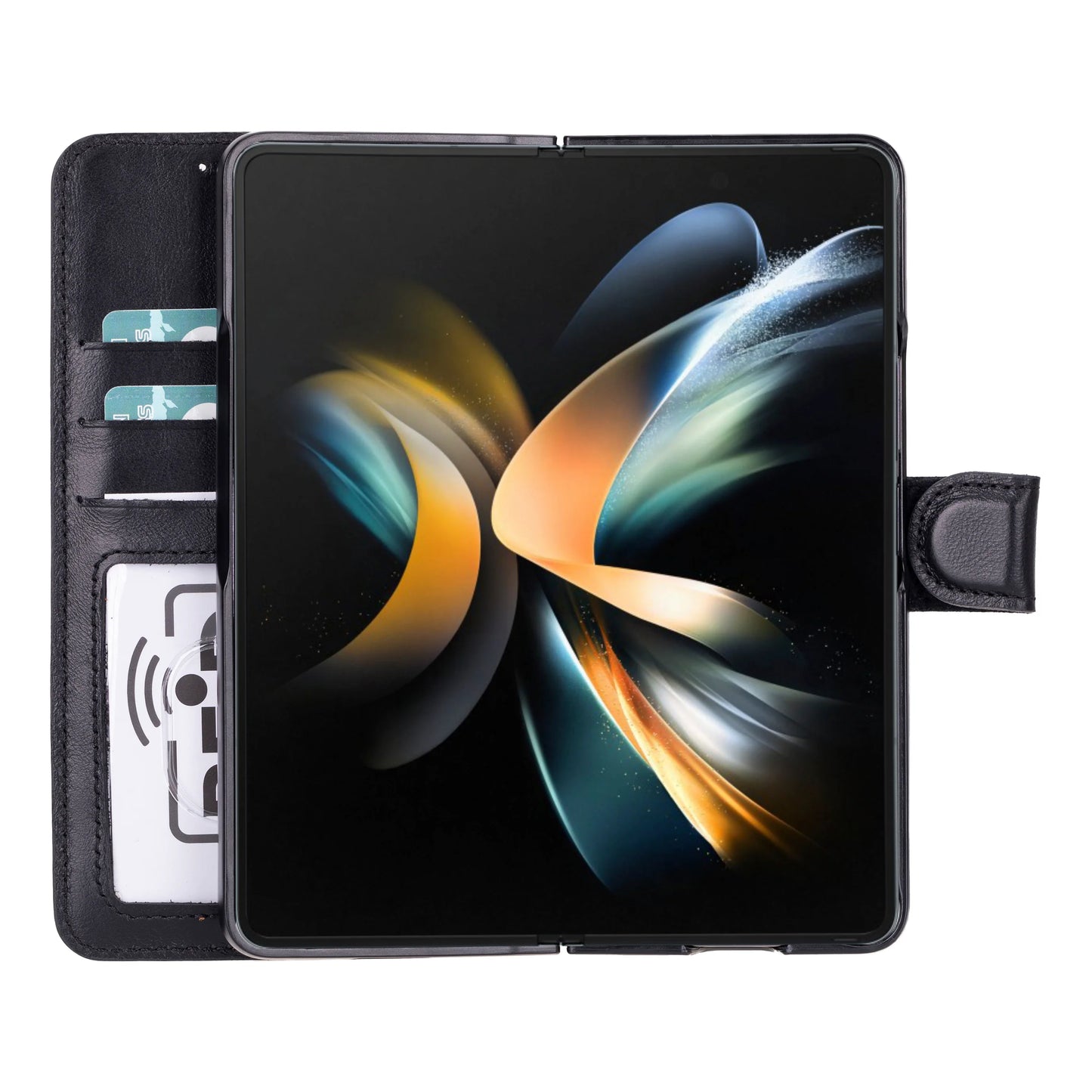 Wallet Id Leather Samsung Galaxy Z Fold5 Folio Case