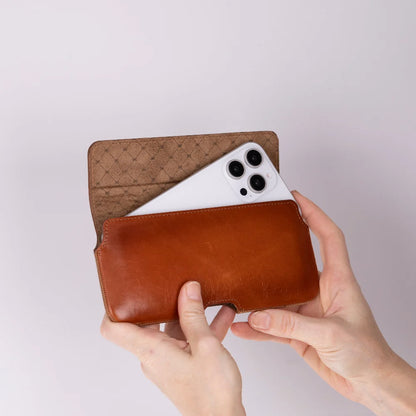 Aslant Belt I Phone 16 Pro Leather Case