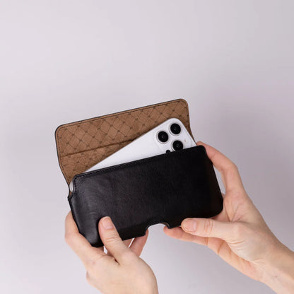 Aslant Belt I Phone 16 Pro Leather Case