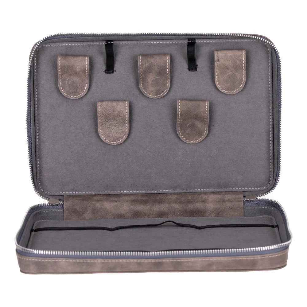 Leather Travel Cable Organizer
