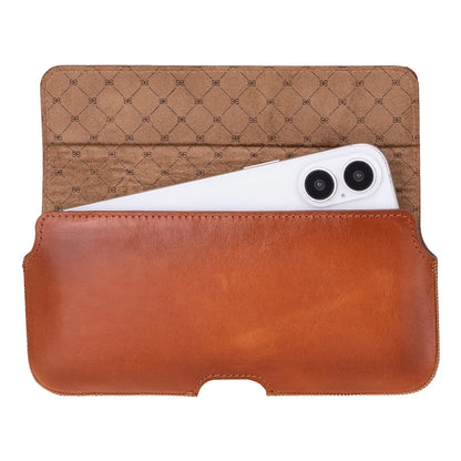 Aslant Belt I Phone 16 Pro Leather Case