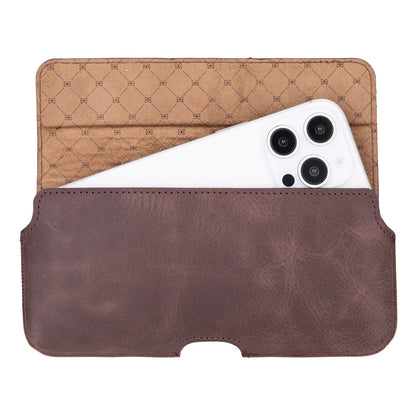 Aslant Belt I Phone 16 Pro Leather Case