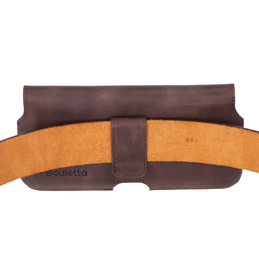 Aslant Belt I Phone 16 Pro Leather Case