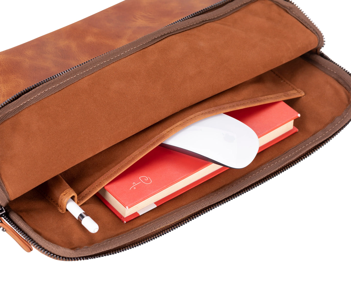 AWE Genuine Leather Sleeves Brown
