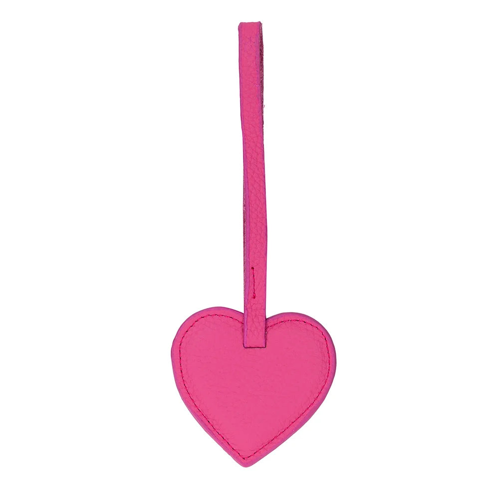 Heart Leather Bag Charm