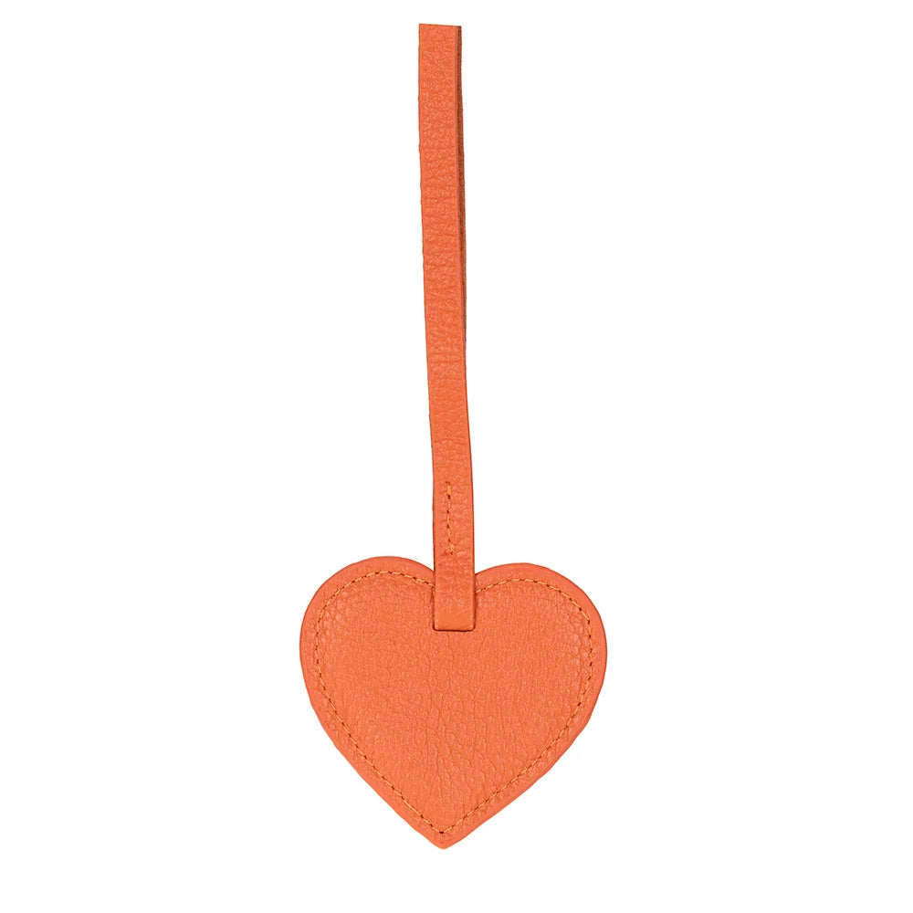 Heart Leather Bag Charm