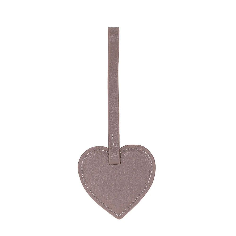Heart Leather Bag Charm