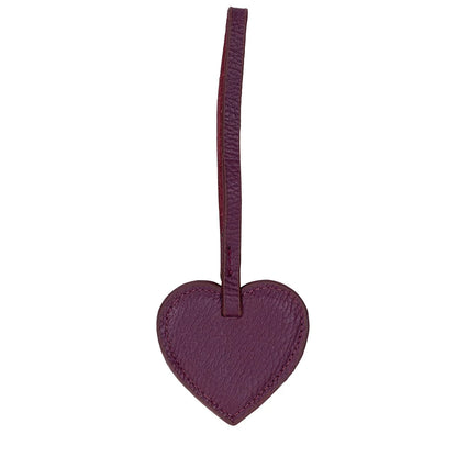Heart Leather Bag Charm