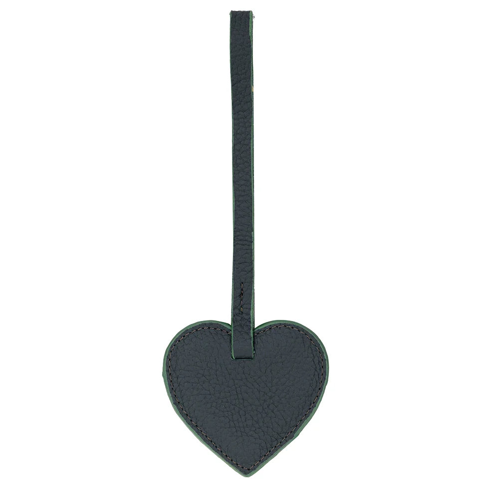 Heart Leather Bag Charm