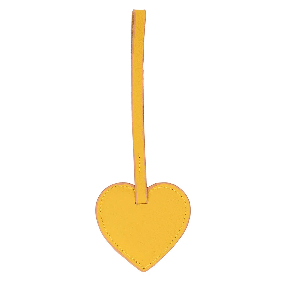 Heart Leather Bag Charm