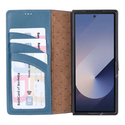 Wallet Id Samsung Galaxy Z Fold 6 Leather Folio Case