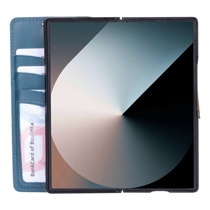 Wallet Id Samsung Galaxy Z Fold 6 Leather Folio Case