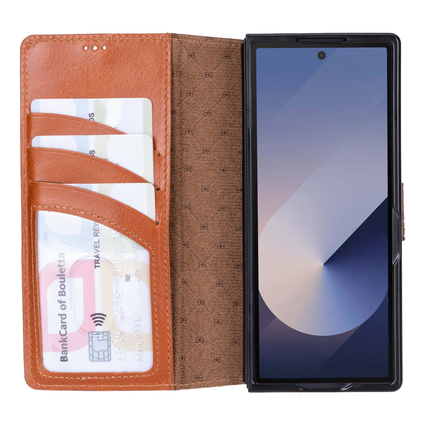 Wallet Id Samsung Galaxy Z Fold 6 Leather Folio Case