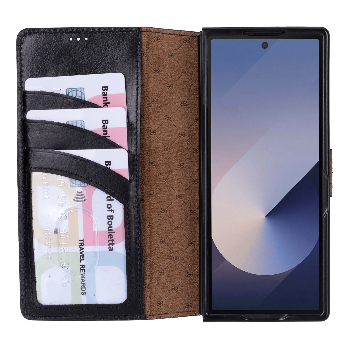 Wallet Id Samsung Galaxy Z Fold 6 Leather Folio Case