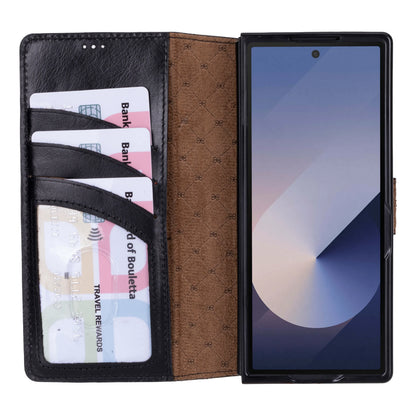Wallet Id Samsung Galaxy Z Fold 6 Leather Folio Case