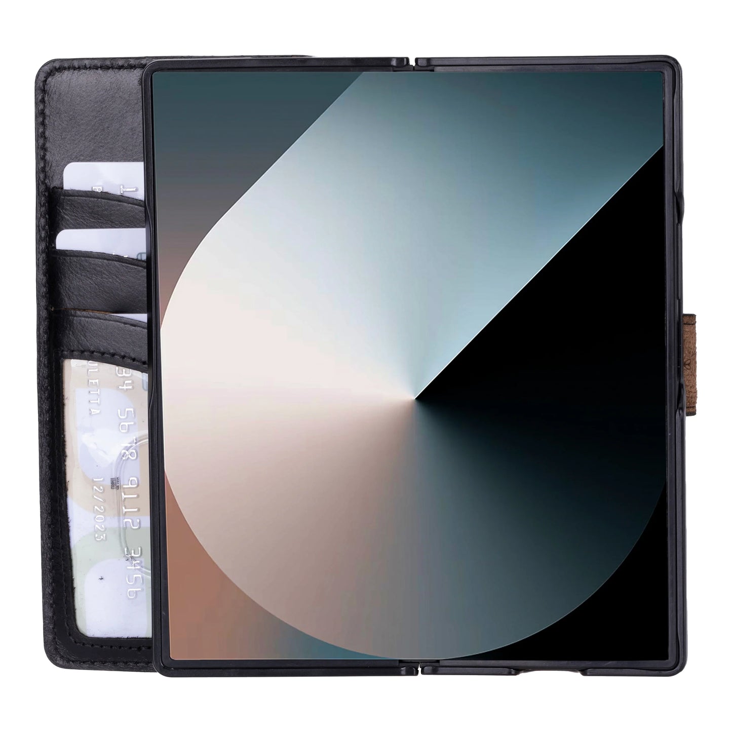 Wallet Id Samsung Galaxy Z Fold 6 Leather Folio Case