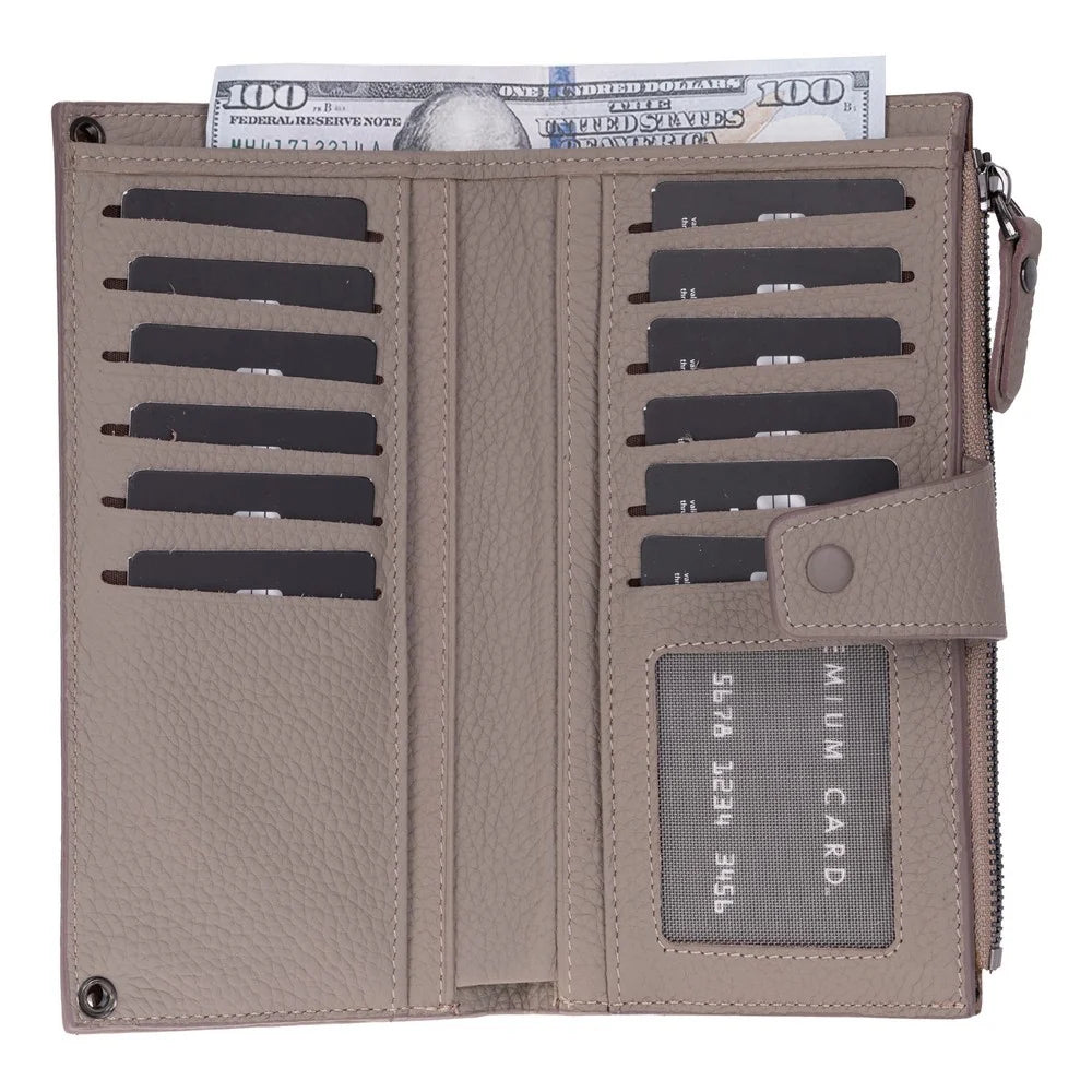 Lozan Strap Leather Crossbody Wallet