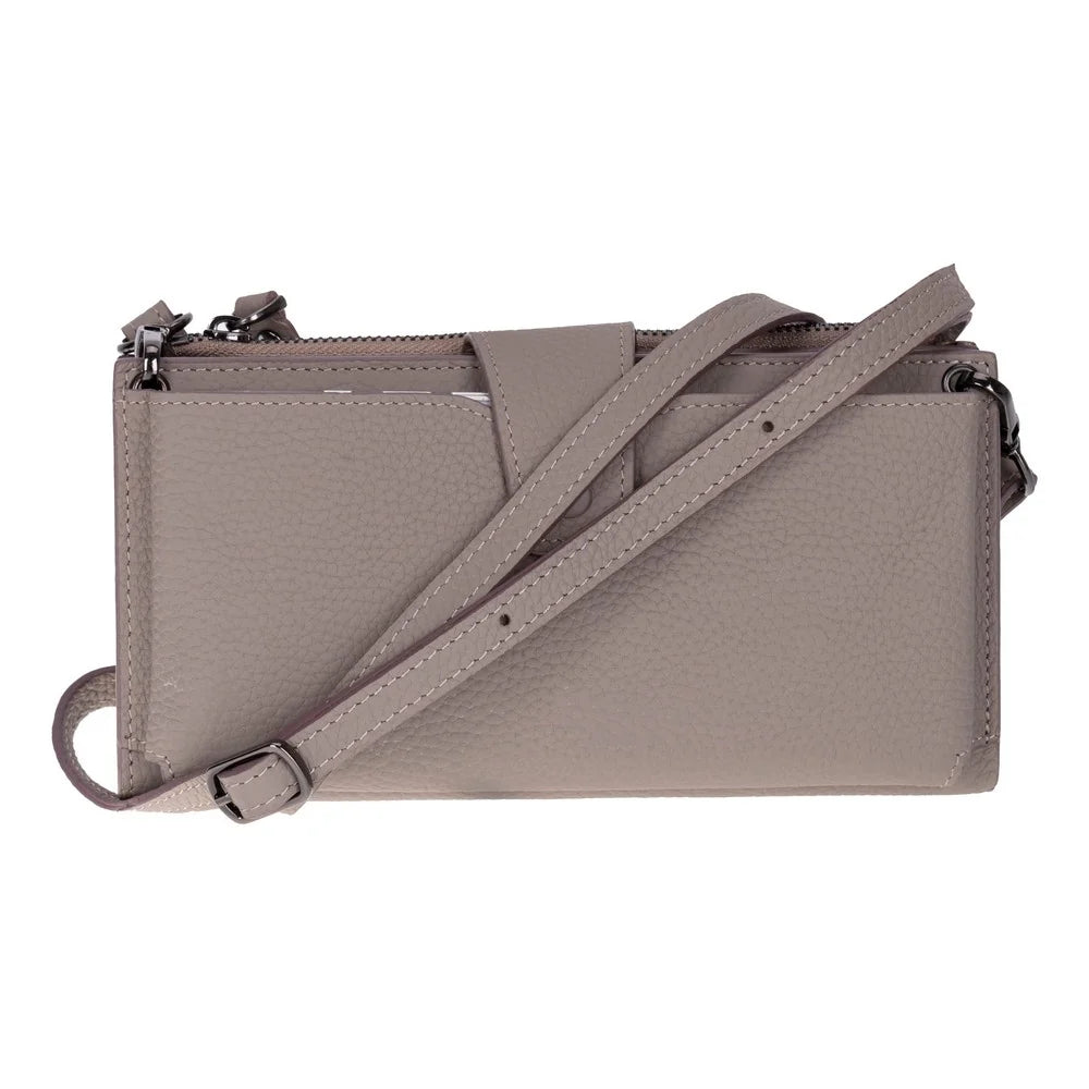 Lozan Strap Leather Crossbody Wallet
