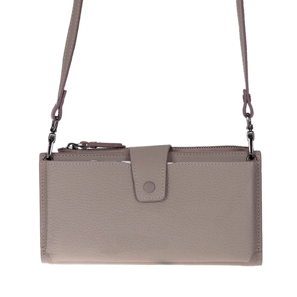 Lozan Strap Leather Crossbody Wallet
