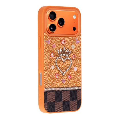 Vissel Heart Crystal Luxury Case For I Phone 17 Pro