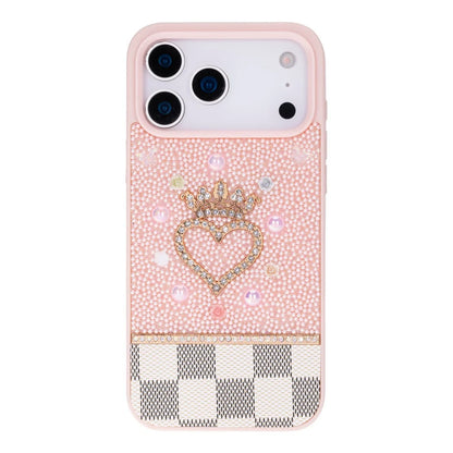 Vissel Heart Crystal Luxury Case For I Phone 17 Pro
