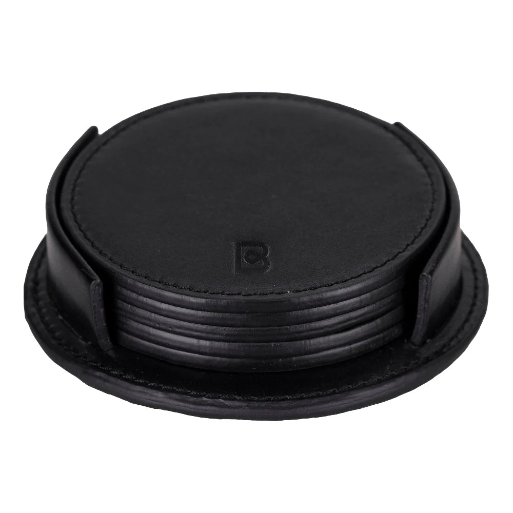 Lavion Leather Cup Coaster Set