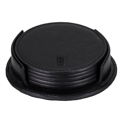 Lavion Leather Cup Coaster Set