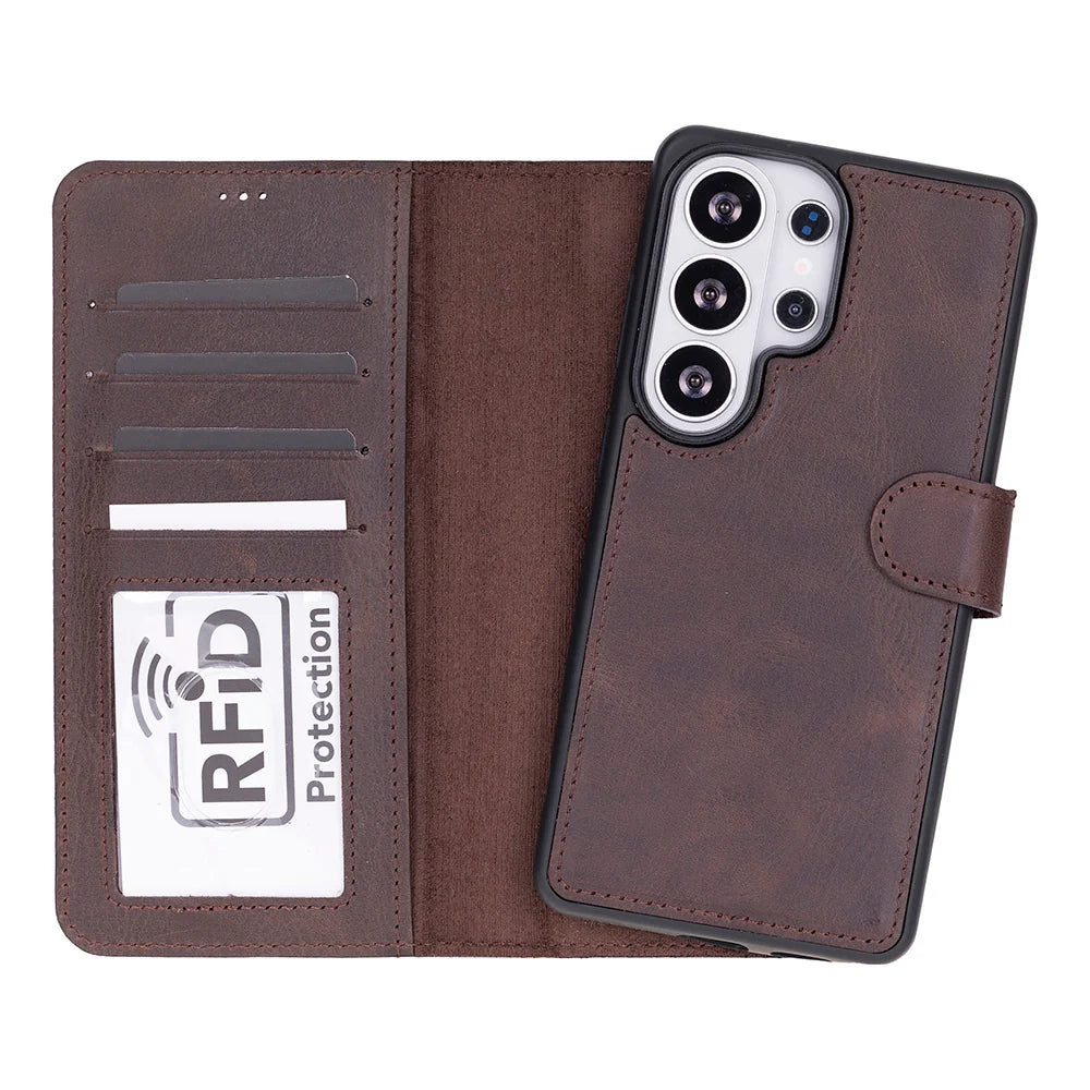 Magic Samsung Galaxy S26 Ultra Detachable Leather Wallet Case