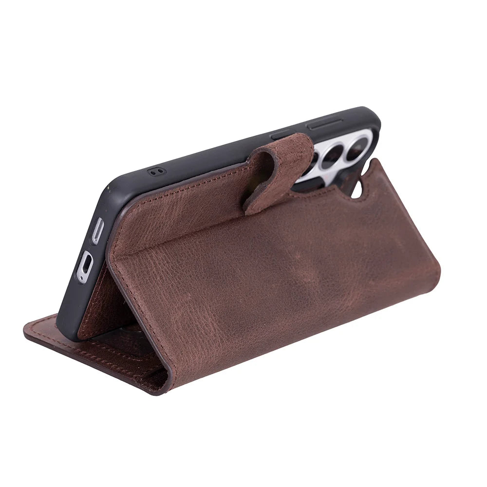 Magic Samsung Galaxy S26 Plus Detachable Leather Wallet Case
