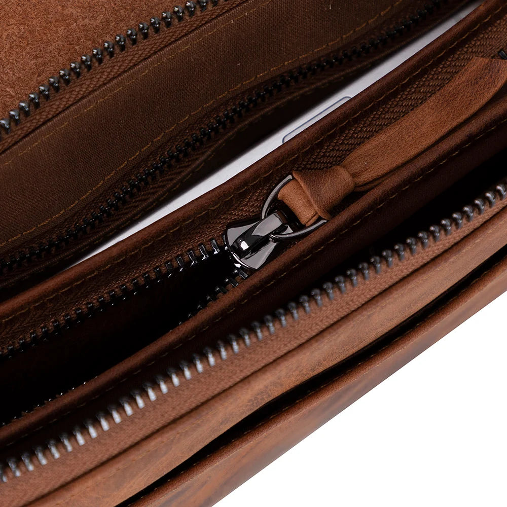 Prestige Leather Clutch Bag