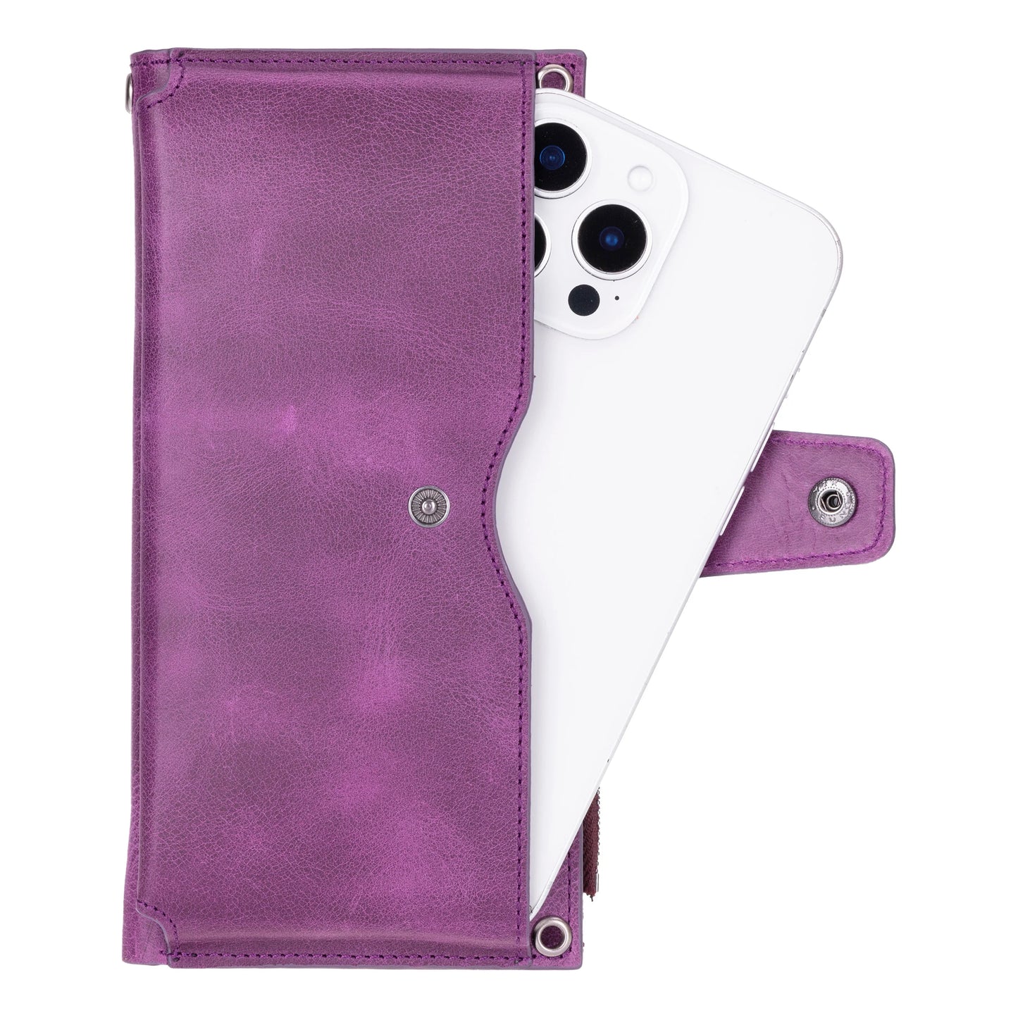 Lozan Strap Leather Crossbody Wallet