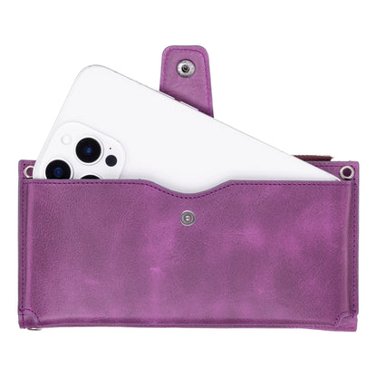 Lozan Strap Leather Crossbody Wallet