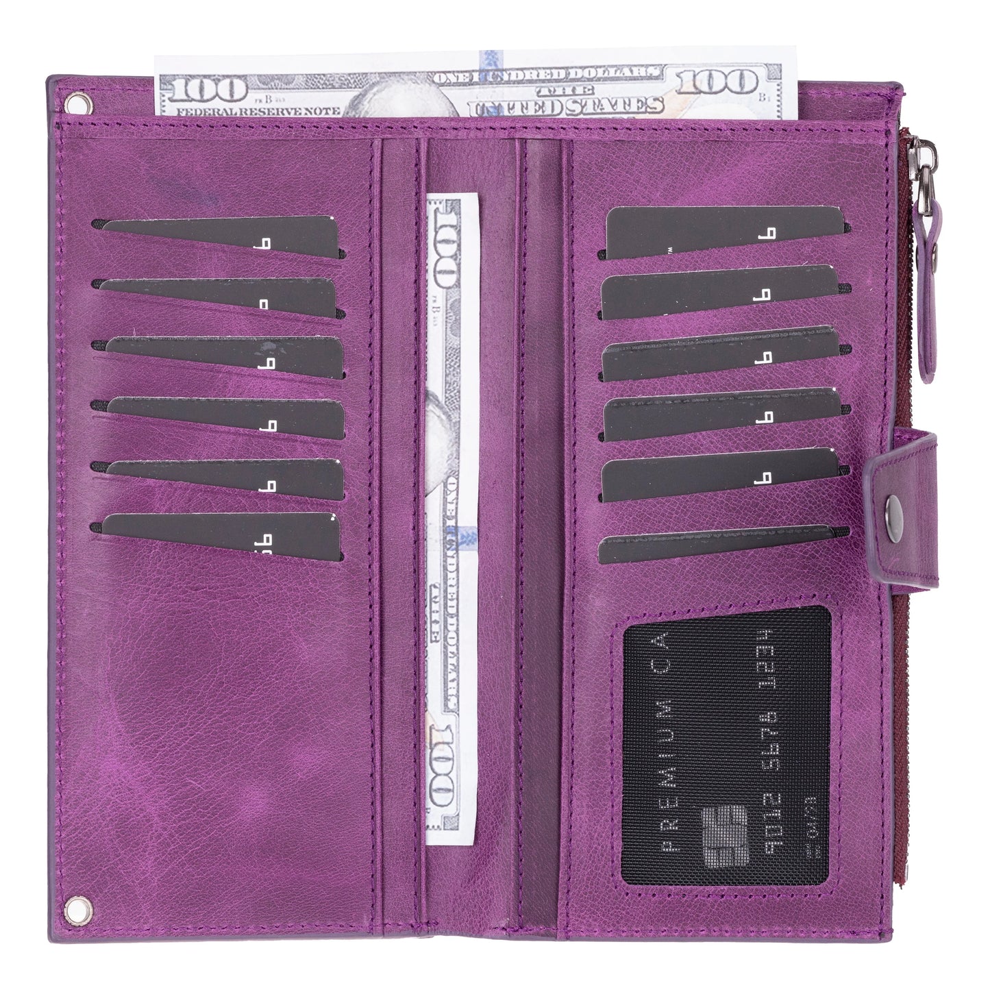 Lozan Strap Leather Crossbody Wallet