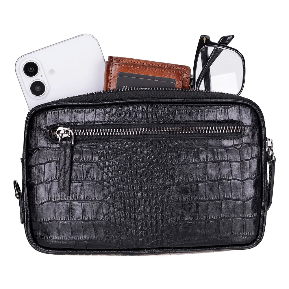 Noma Leather Clutch Bag