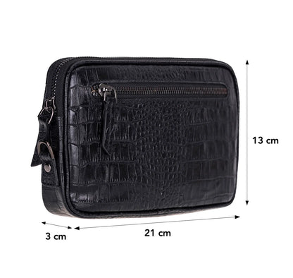 Noma Leather Clutch Bag