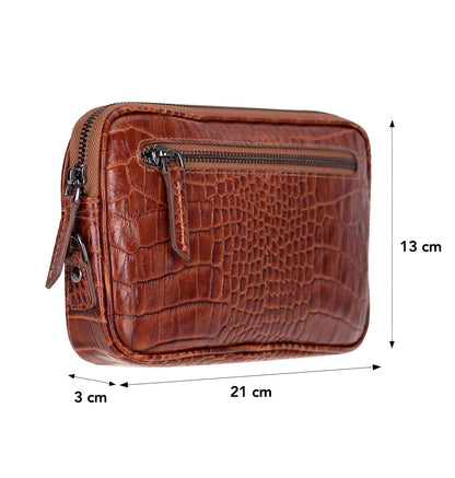 Noma Leather Clutch Bag