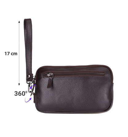 Noma Leather Clutch Bag
