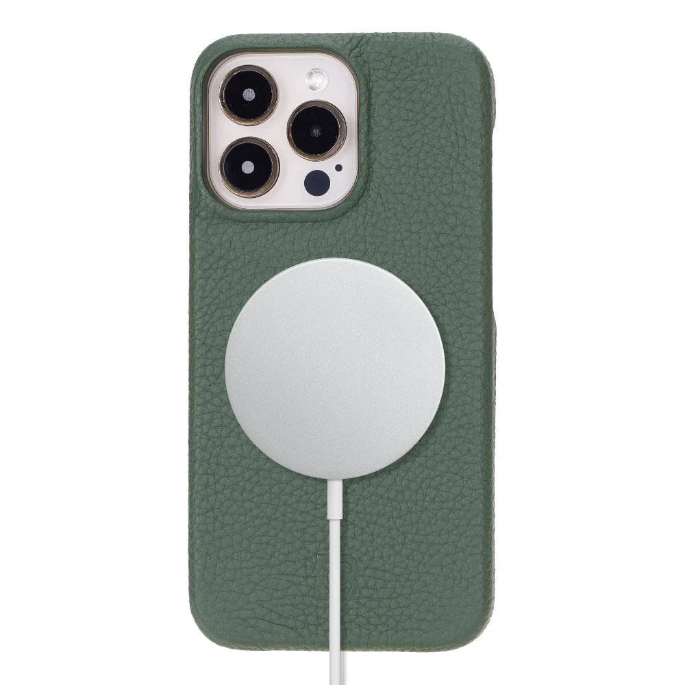 Bouletta Apple iPhone 15 Series Full Leather Coating Back Cover