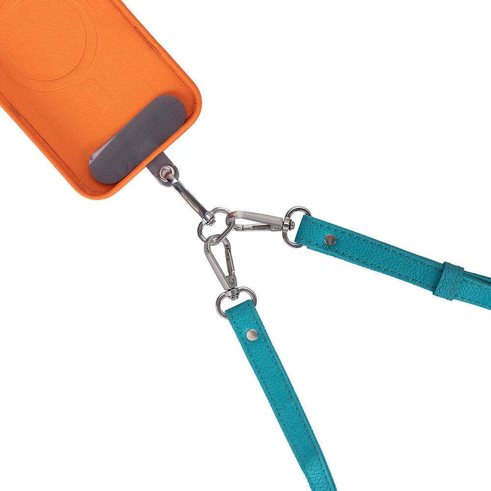 Flex Go Pu Leather Phone Strap & Wallet Set – Clip On Flex