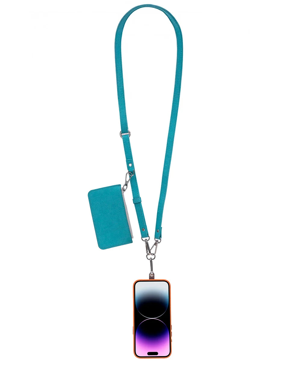 Flex Go Pu Leather Phone Strap & Wallet Set – Clip On Flex