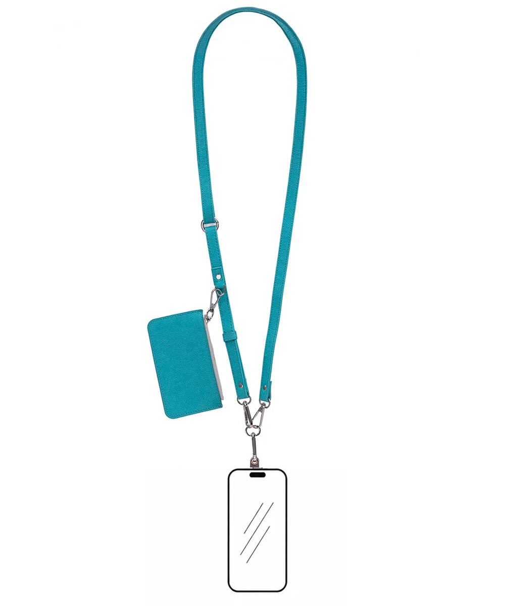 Flex Go Pu Leather Phone Strap & Wallet Set – Clip On Flex