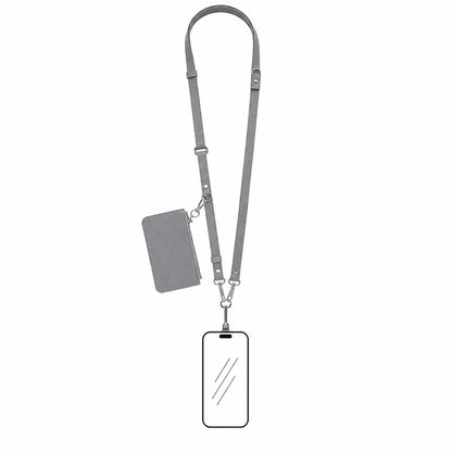 Flex Go Pu Leather Phone Strap & Wallet Set – Clip On Flex