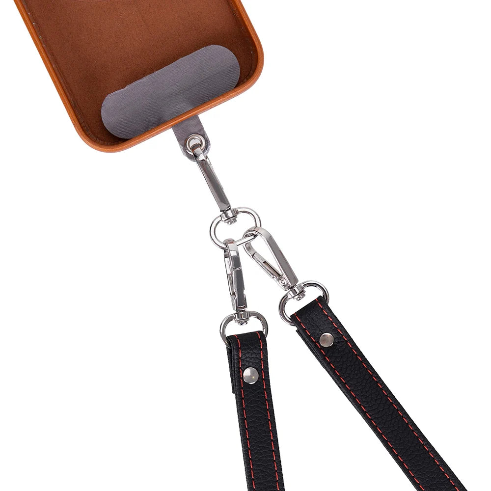 Flex Go Pu Leather Phone Strap & Wallet Set – Clip On Flex