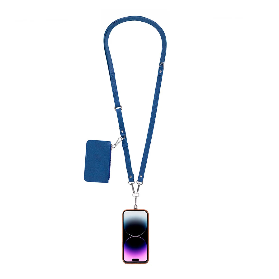 Flex Go Pu Leather Phone Strap & Wallet Set – Clip On Flex
