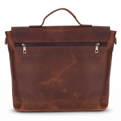 Olympus Leather Business Briefcase / Laptop Case