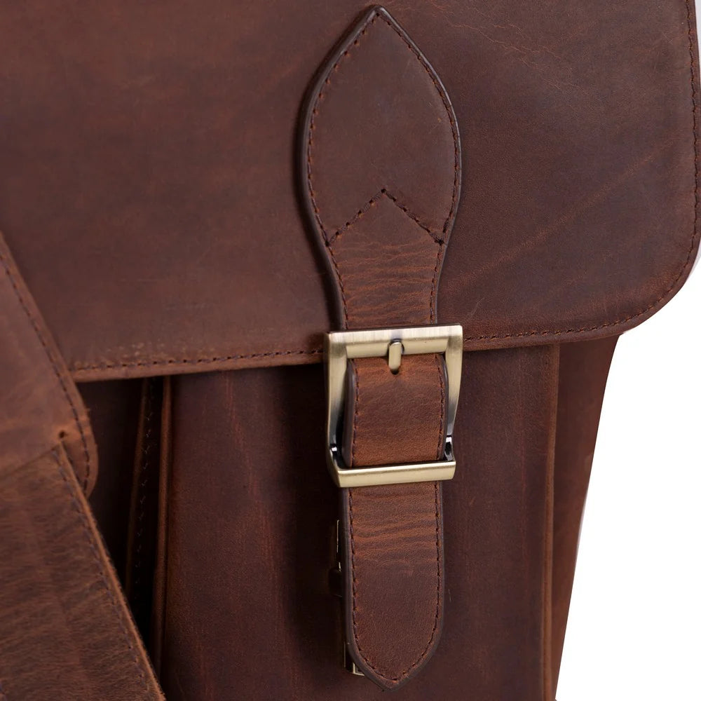 Olympus Leather Business Briefcase / Laptop Case