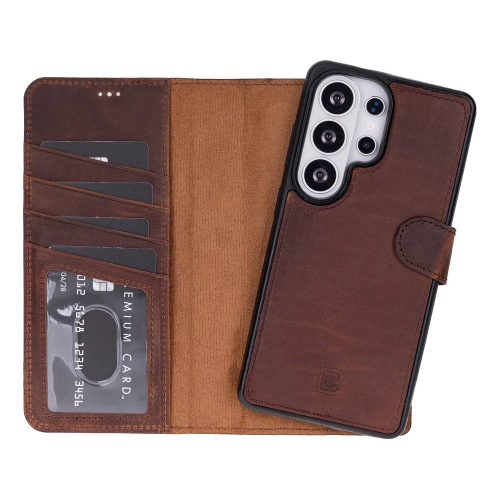 Magic Samsung Galaxy S26 Ultra Leather Detachable Wallet Case