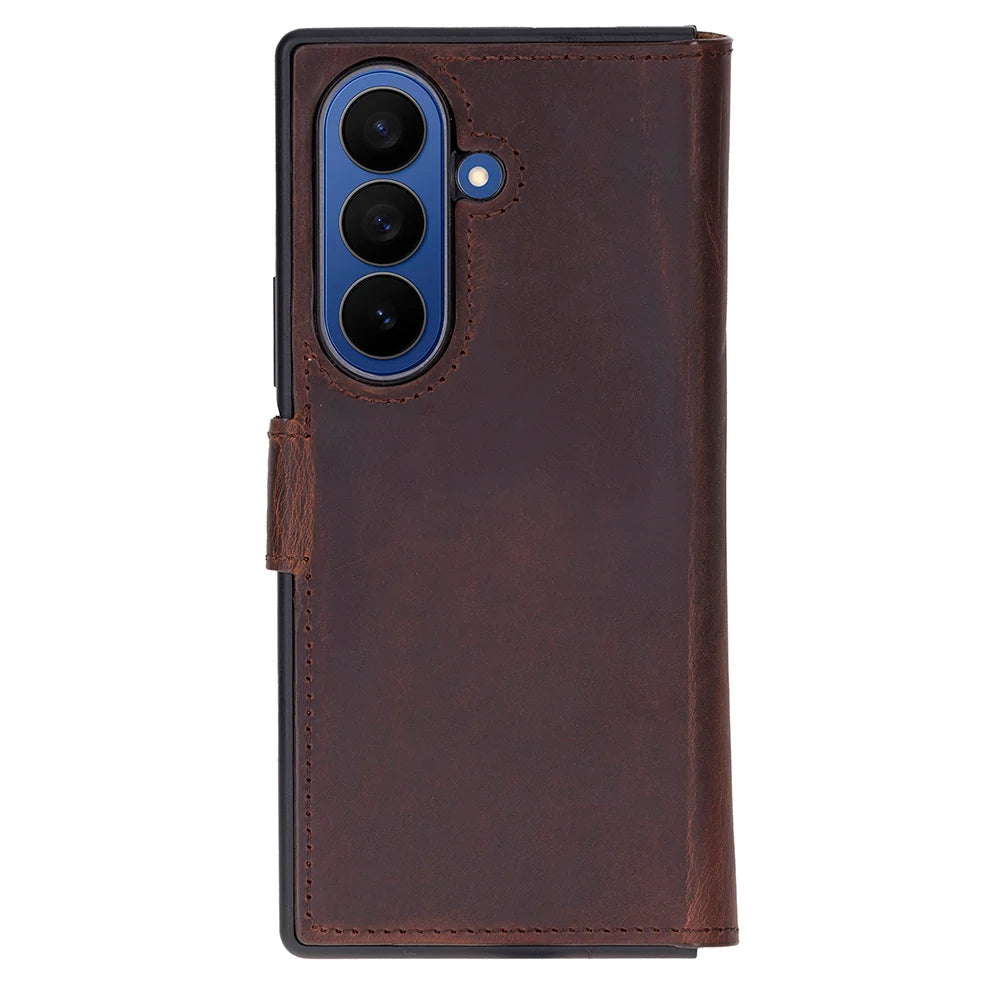 Wallet Id Leather Samsung Galaxy Z Fold 7 Folio Case